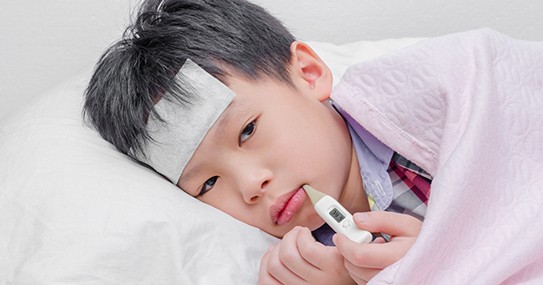 Trẻ bị sốt khi có nhiệt độ cao hơn 37,5 độ C