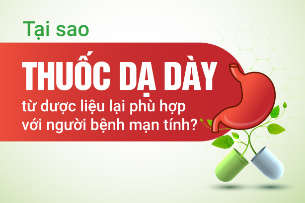Tại sao thuốc dạ dày từ dược liệu lại phù hợp với người bệnh mạn tính?