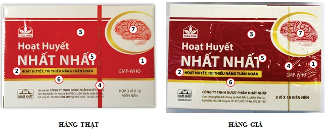 Phân biệt Hoạt Huyết Nhất Nhất thật và giả