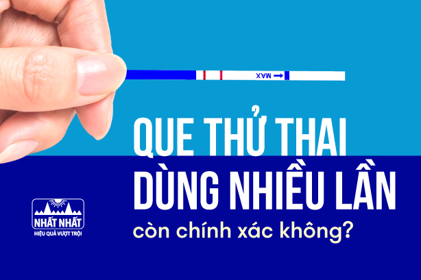 Que thử thai dùng nhiều lần còn chính xác không?