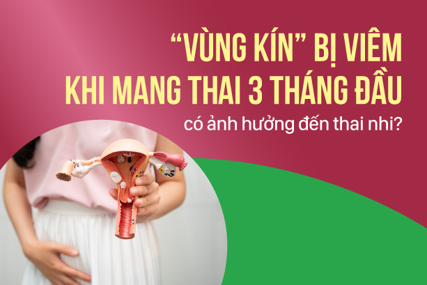 "Vùng kín" bị viêm khi mang thai 3 tháng đầu có ảnh hưởng đến thai nhi?