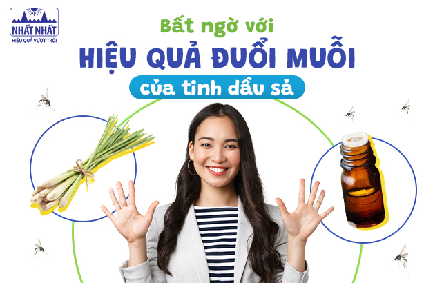 Bất ngờ với hiệu quả đuổi muỗi của tinh dầu sả!