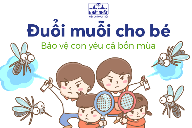 Đuổi muỗi cho bé: Bảo vệ con yêu cả bốn mùa