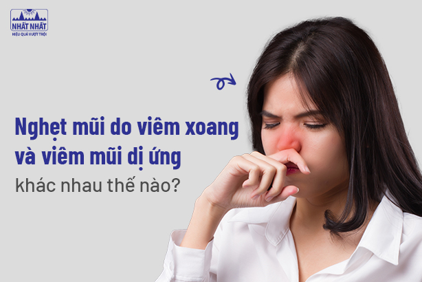 Nghẹt mũi do viêm xoang và viêm mũi dị ứng khác nhau thế nào?