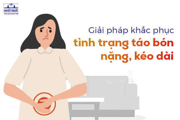 Giải pháp khắc phục tình trạng táo bón nặng, kéo dài