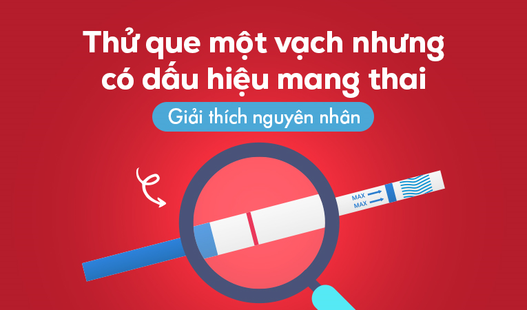 Thử que một vạch nhưng có dấu hiệu mang thai: Giải thích nguyên nhân