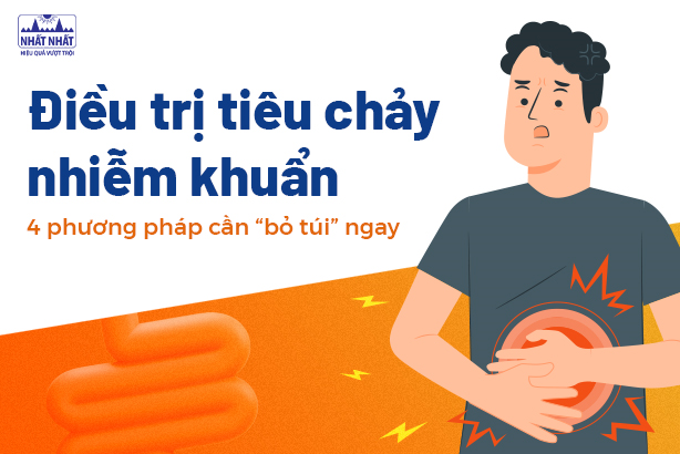 Điều trị tiêu chảy nhiễm khuẩn: 4 phương pháp cần “bỏ túi” ngay