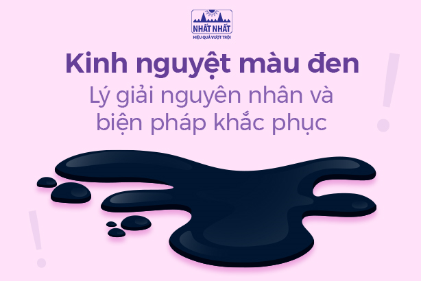 Kinh nguyệt màu đen: Lý giải nguyên nhân và biện pháp khắc phục