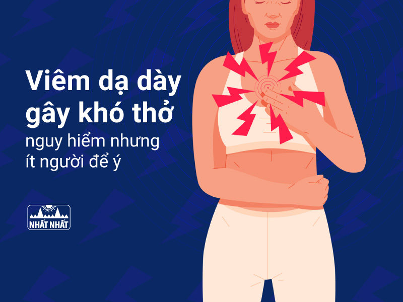 Viêm dạ dày gây khó thở 