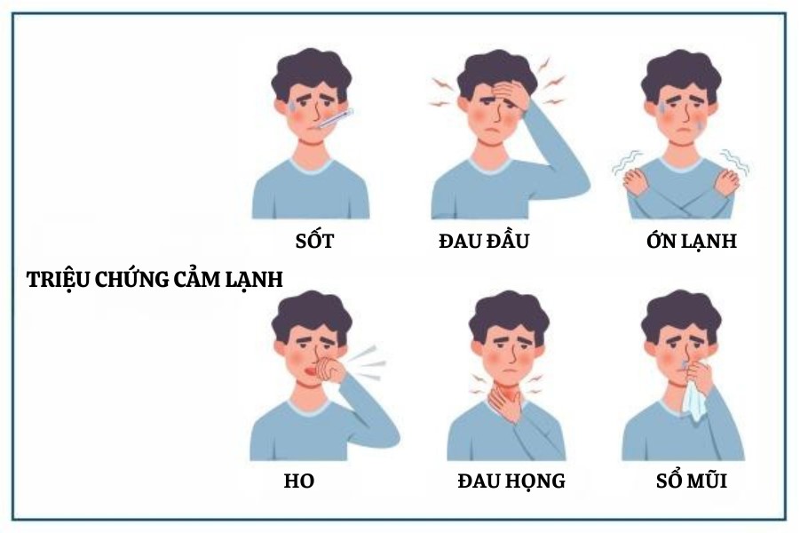 Các triệu chứng của cảm lạnh hay gặp