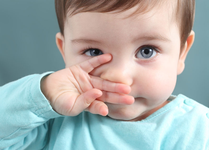 Có nhiều nguyên nhân khiến trẻ chảy nước mũi