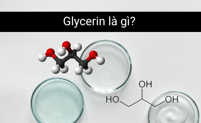 Glycerin là chất dưỡng ẩm thường có trong các loại mỹ phẩm