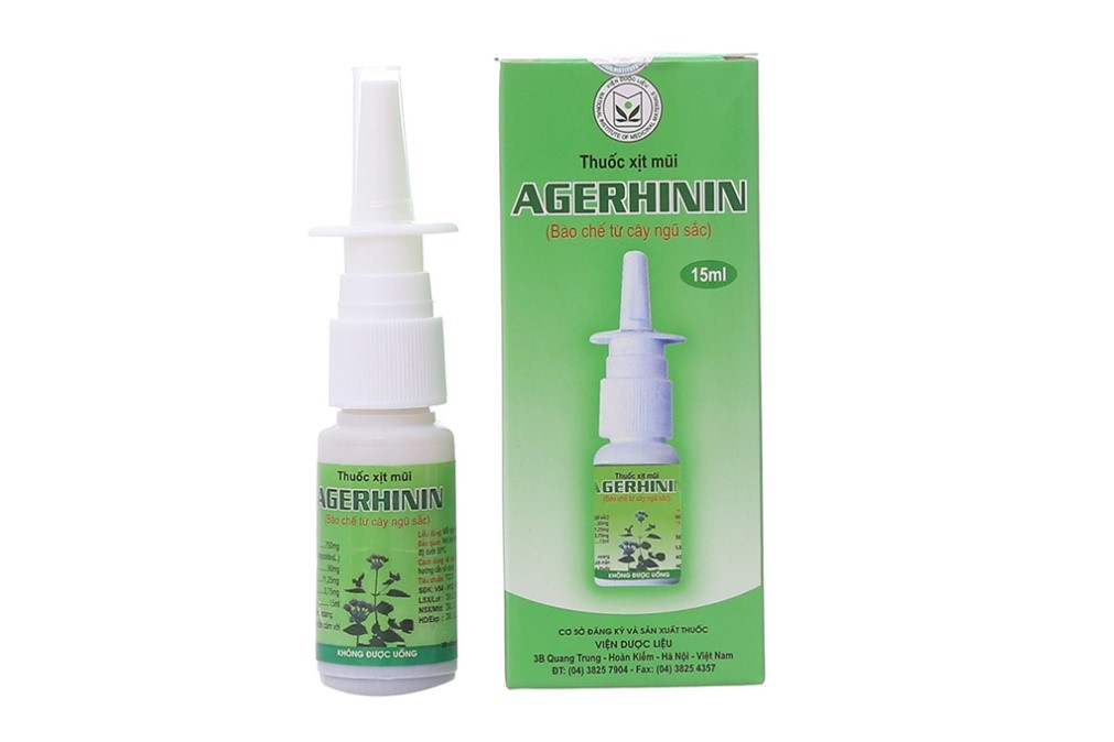 Thuốc xịt mũi Agerhinin là của Viện Dược liệu