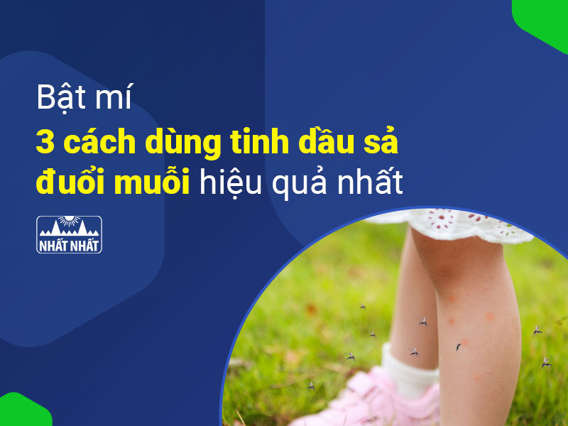 Dùng tinh dầu sả đuổi muỗi 