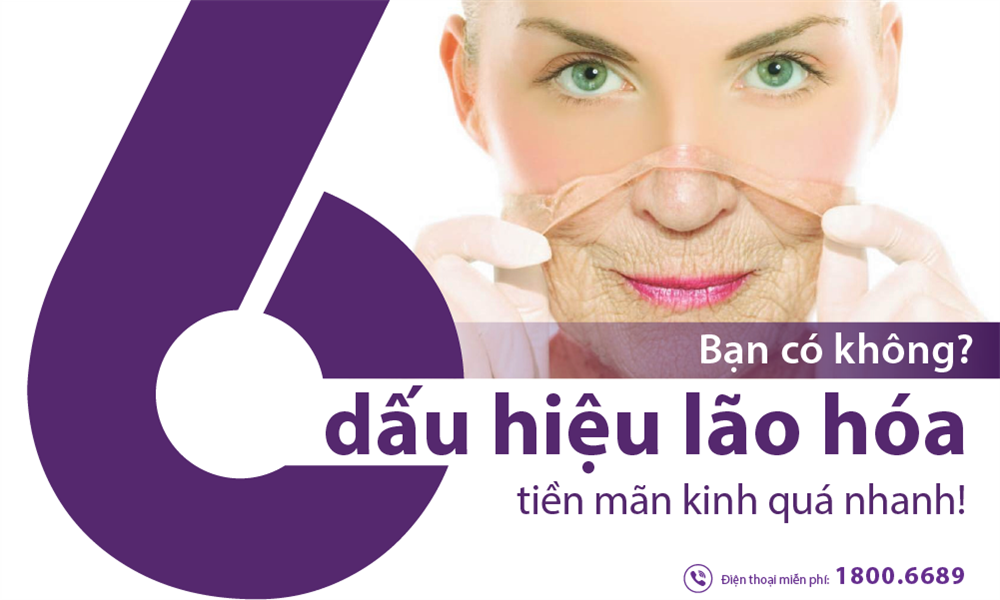 Giật mình với 6 dấu hiệu lão hóa tiền mãn kinh quá nhanh