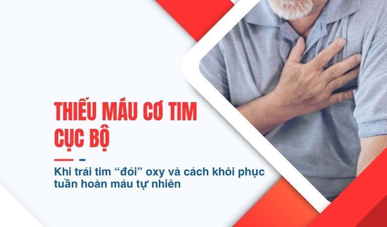 Thiếu máu cơ tim cục bộ – Khi trái tim “đói” oxy và cách khôi phục tuần hoàn máu tự nhiên