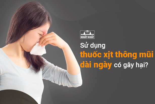 Sử dụng thuốc xịt thông mũi dài ngày có gây hại?