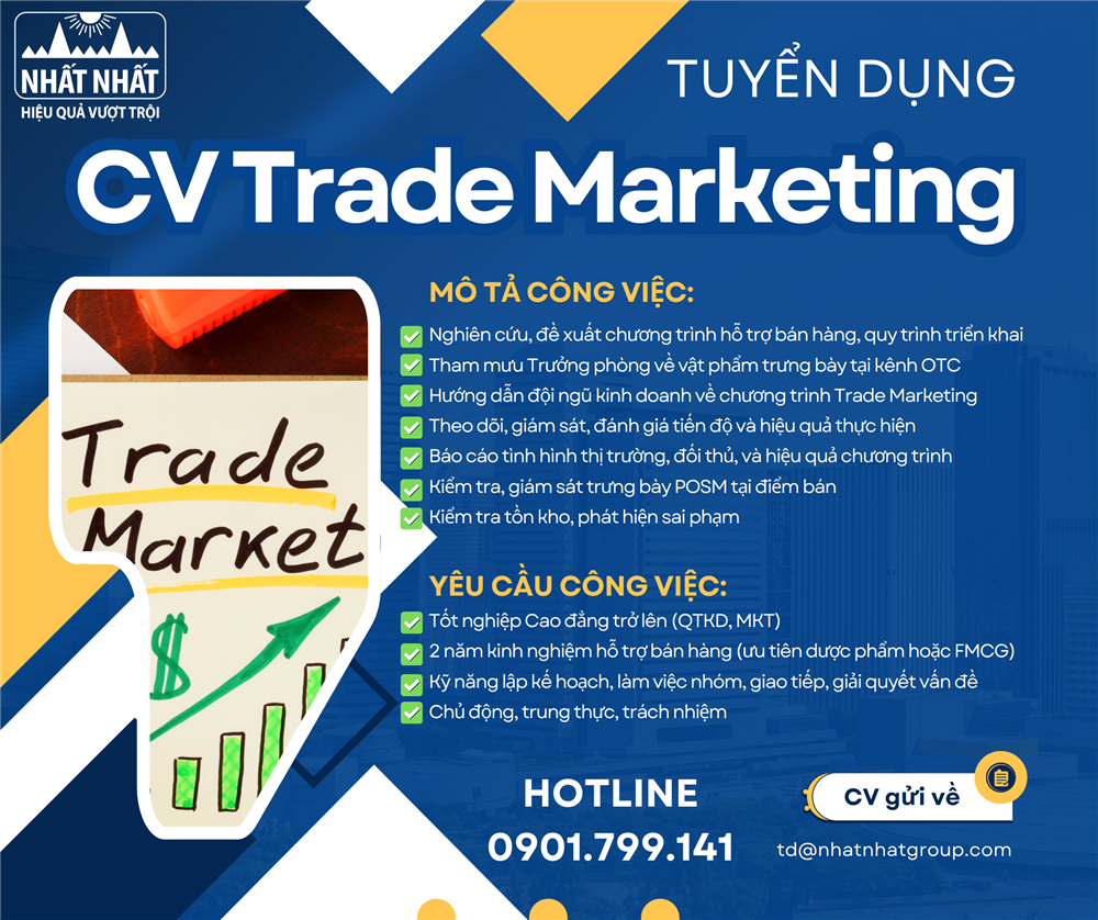 Chuyên Viên Trade Marketing (Hỗ Trợ Thương Mại)