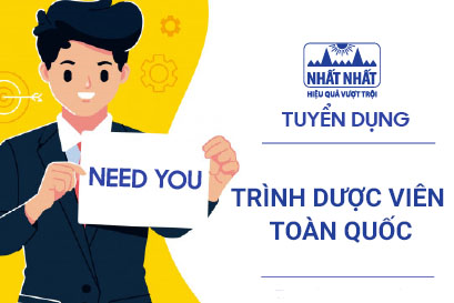 Tuyển dụng tháng 3: Tuyển Trình dược viên Toàn Quốc