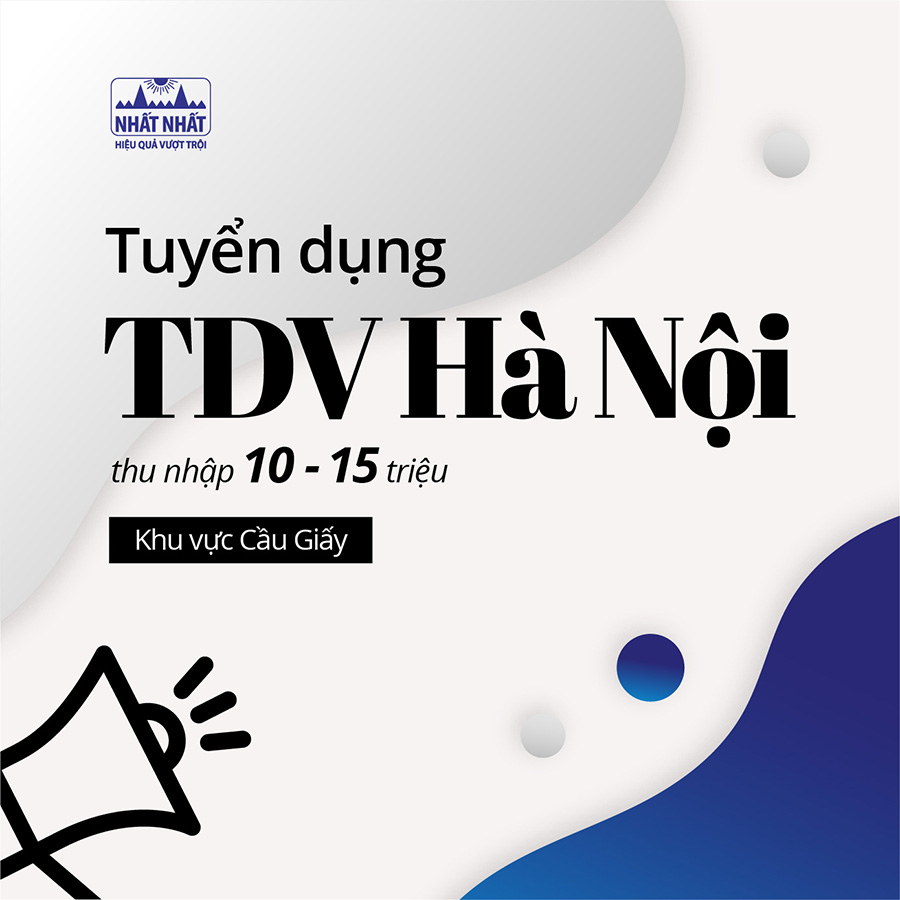 Tuyển dụng Trình dược viên Hà Nội (khu vực Cầu Giấy)