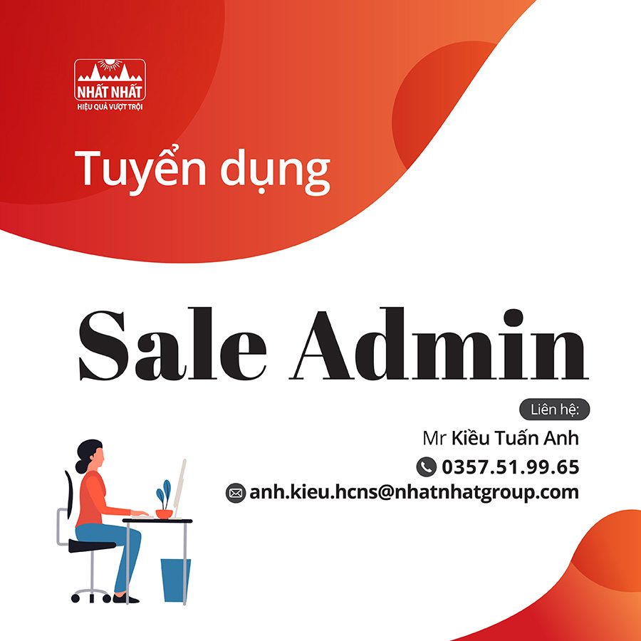 Tuyển dụng nhân viên Sale Admin