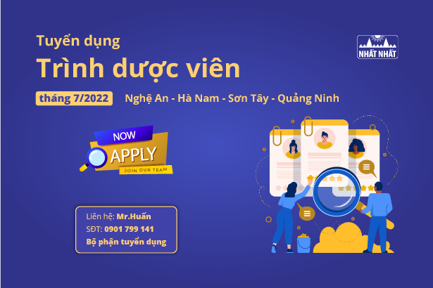 Tuyển dụng trình dược viên tháng 7/2022