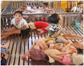 Công ty Dược phẩm Nhất Nhất thăm và tặng quà cho Trung tâm nuôi dưỡng người già và trẻ tàn tật Thụy An – Ba Vì – Hà Nội.