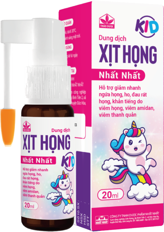 Dung Dịch Xịt Họng Nhất Nhất Kid