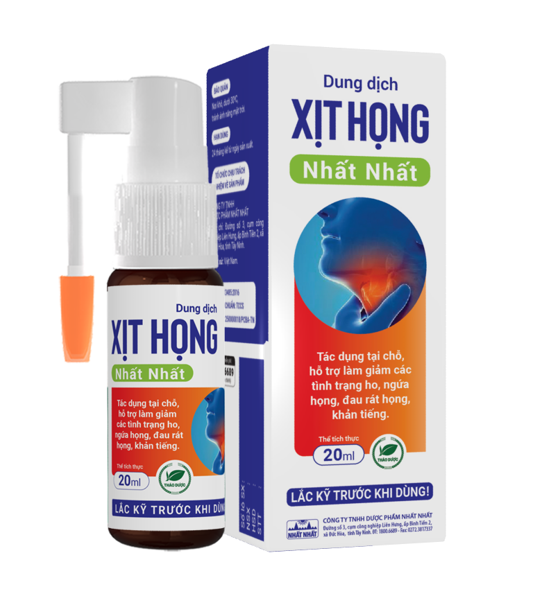  Dung dịch Xịt Họng Nhất Nhất