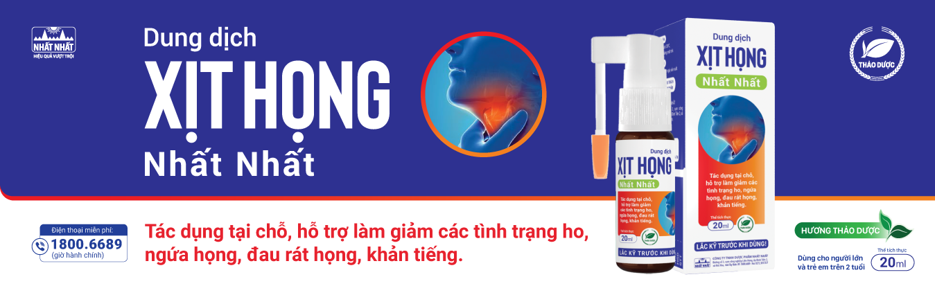 Slide trang chủ  Xịt họng Nhất Nhất